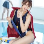 【唯井まひろ】水泳部のスタイル抜群な美人マネージャー！彼女のことで相談したら誘惑され部室でフェラされ生ハメセックス