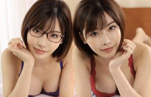 【深田えいみ】巨乳美人の妹2人と同居生活！ツン姉とデレ妹とに迫られてパイズリフェラで勃起したチンコに姉妹で交互に跨がり禁断の中出し3Pセックス